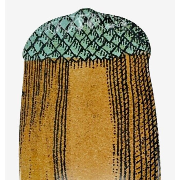 NEW John Derian for Target Acorn Stoneware Serving Platter 15" x 7" SOLD OUT - Picture 4 of 10